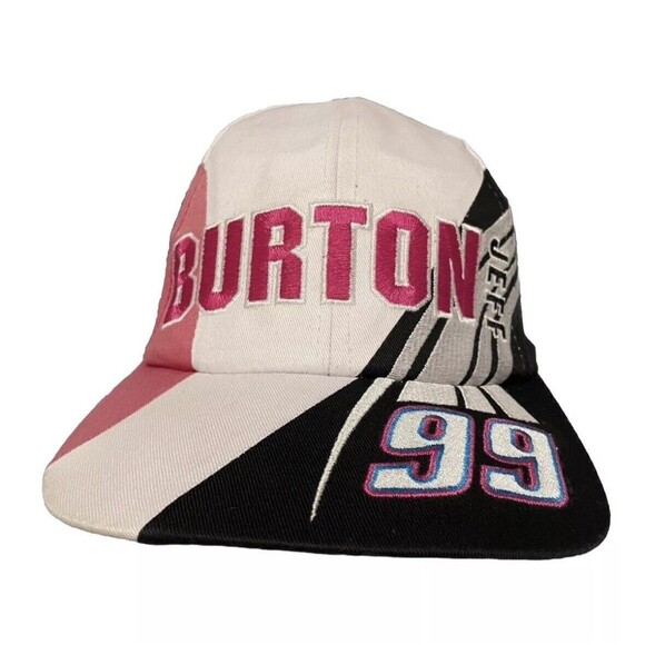 Vintage 90’s Jeff Burton NASCAR SnapBack Hat - Picture 2 of 5